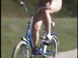 야외 딜도 라구 딜도 자전거