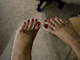 섹시한 발과 발가락