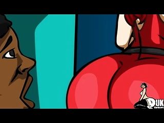 pawg red haired milf는 그녀의 흑인 계단에 큰 엉덩이를 사용합니다.